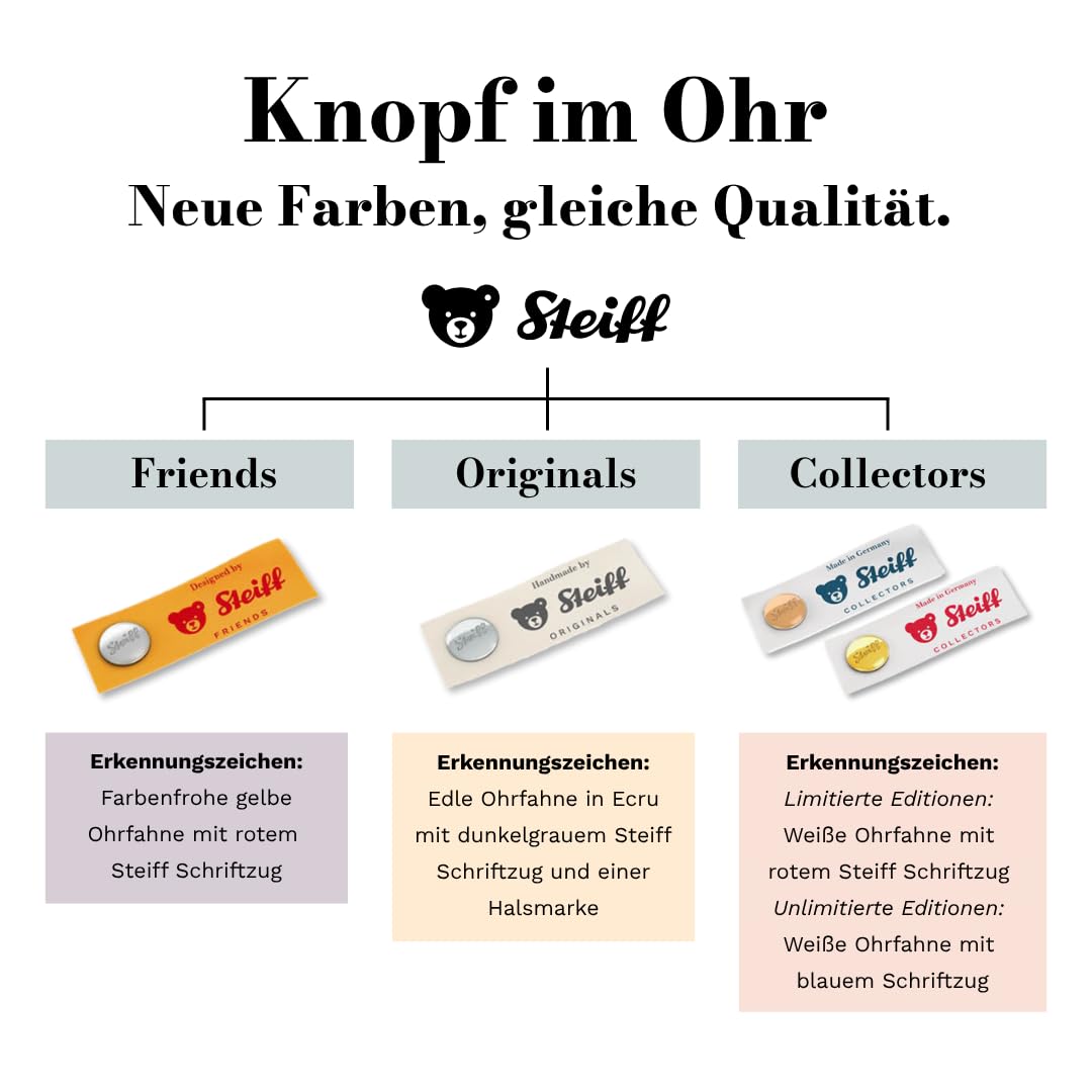 Steiff Dobby Kuscheltier 26 cm, Harry Potter Plüschfigur, Soft Cuddly Friends Stofftier, waschmaschinenfest