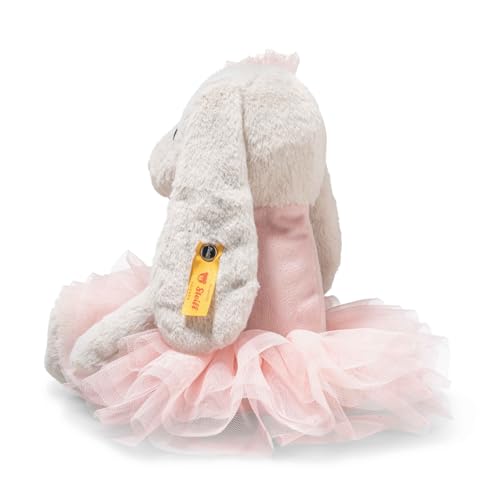Steiff Hoppie Ballerina Hase 30 cm, Soft Cuddly Friends Plüschtier im Ballett-Outfit, flauschig & waschmaschinenfest