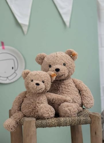Steiff Jimmy Teddybär 30 cm, Soft Cuddly Friends Kuscheltier, hellbraun, süßes Stofftier für Kinder