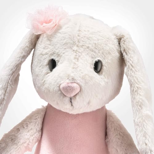 Steiff Hoppie Ballerina Hase 30 cm, Soft Cuddly Friends Plüschtier im Ballett-Outfit, flauschig & waschmaschinenfest