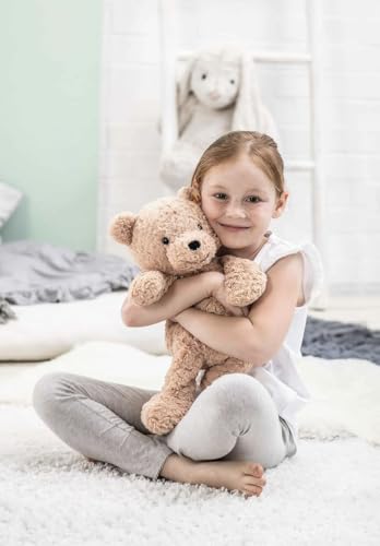 Steiff Jimmy Teddybär 30 cm, Soft Cuddly Friends Kuscheltier, hellbraun, süßes Stofftier für Kinder