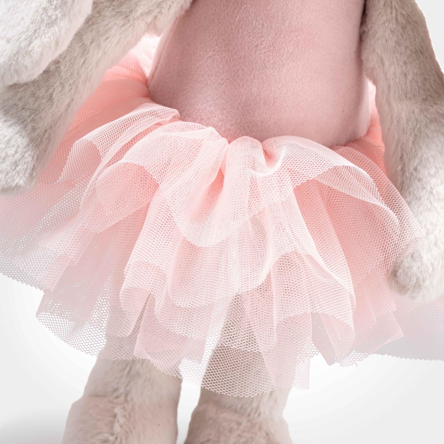 Steiff Hoppie Ballerina Hase 30 cm, Soft Cuddly Friends Plüschtier im Ballett-Outfit, flauschig & waschmaschinenfest